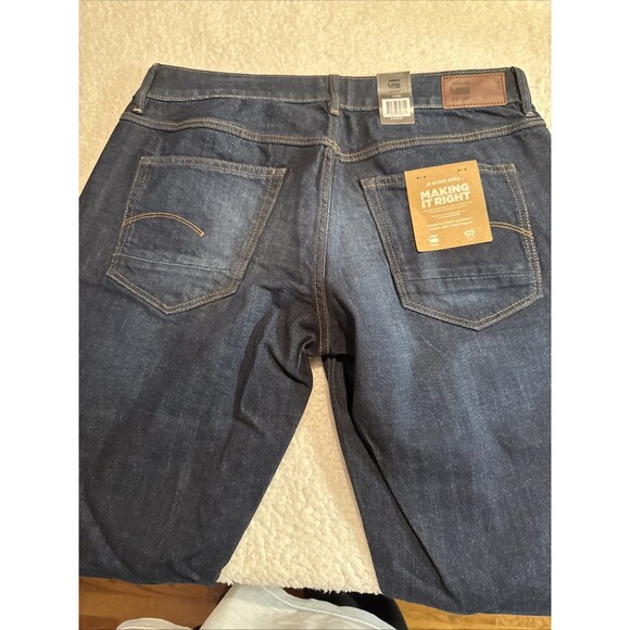 G-STAR RAW Womens W28 L34 Kate Boyfrd Jeans NWT Tapered Cropped CUFF Button-fly - Picture 5 of 11